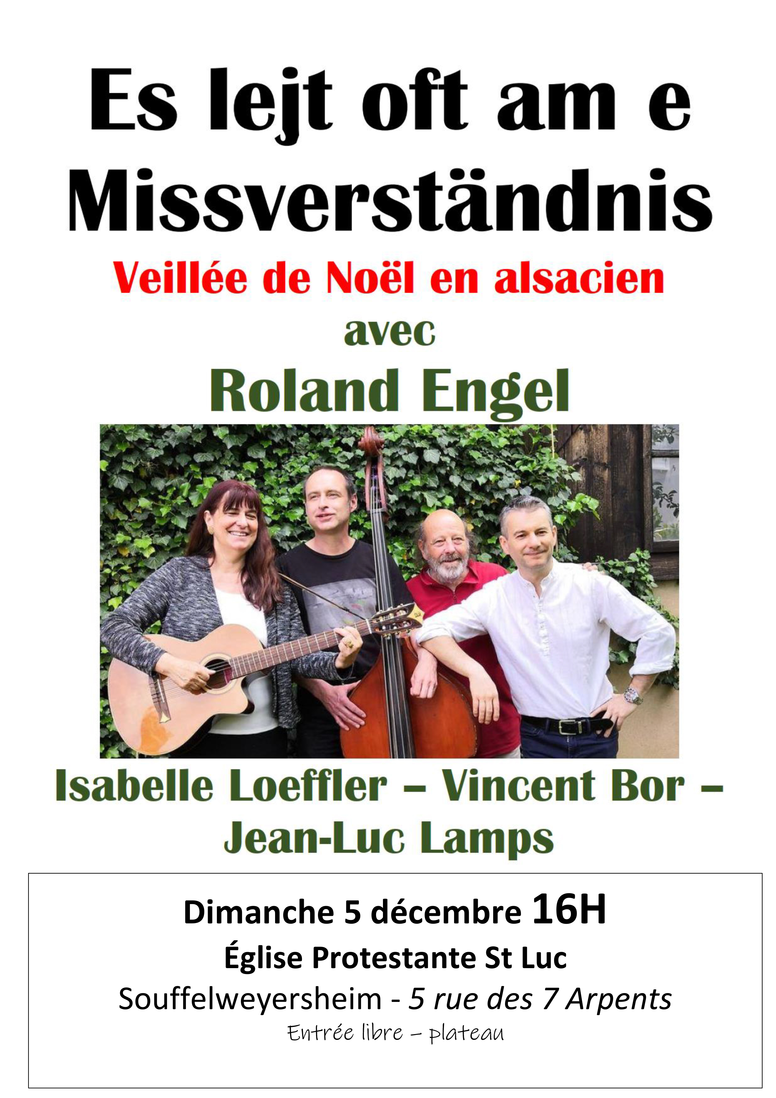 Veillée de Noël avec Roland ENGEL