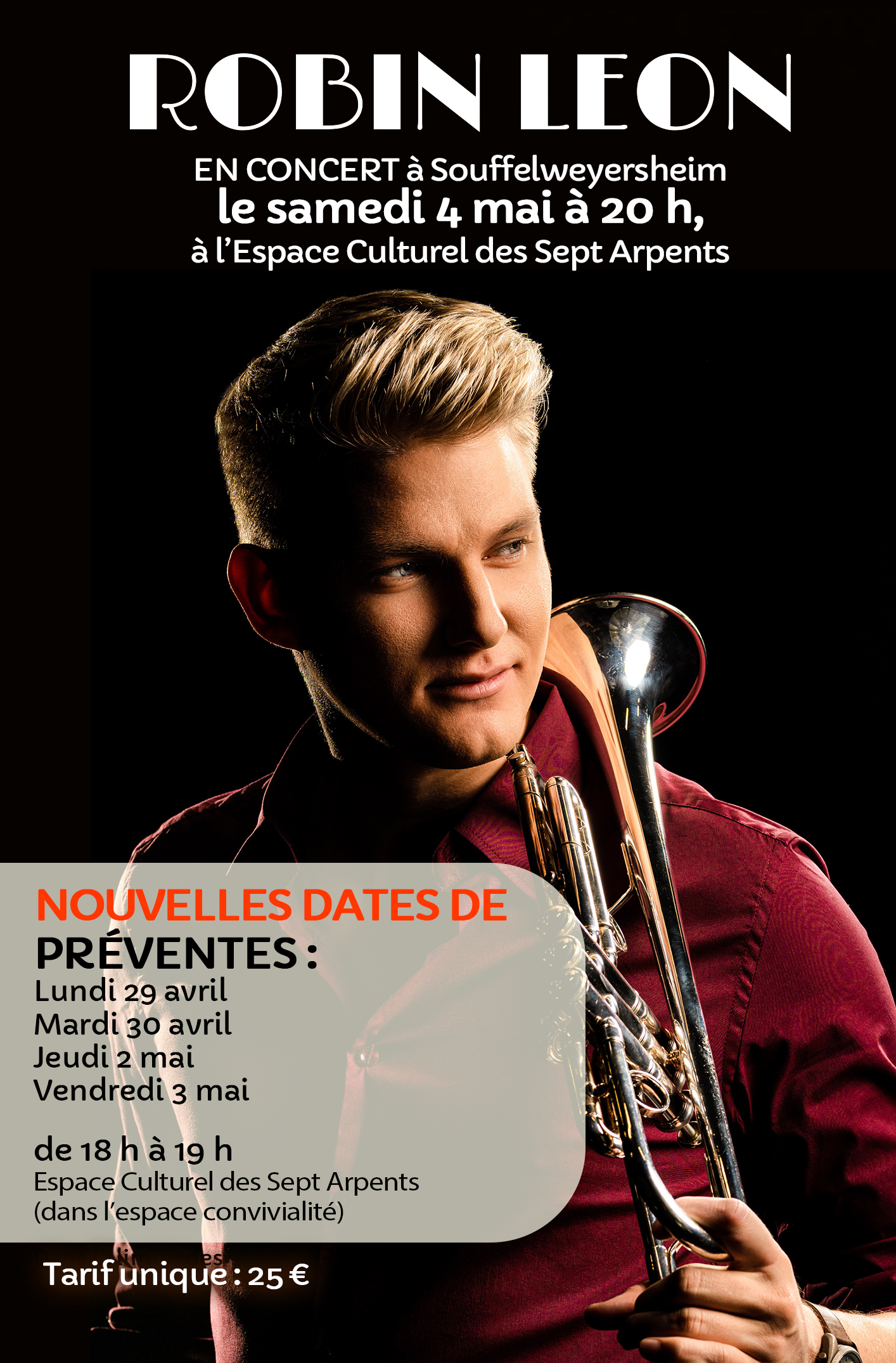 PRÉVENTES : Concert Robin Leon