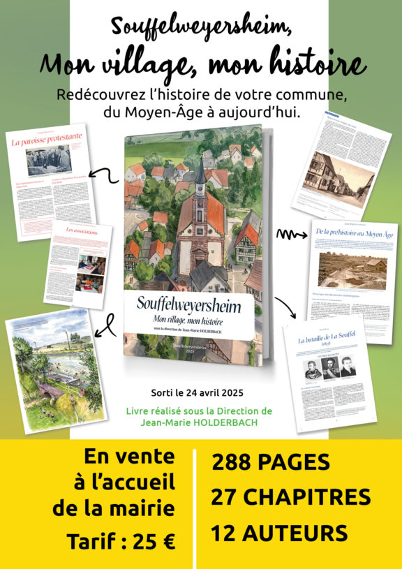 Sortie du livre « Souffelweyersheim, mon village mon histoire »