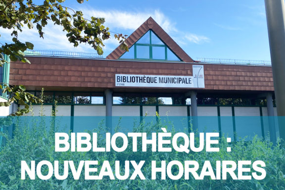 Bibliothèque : nouveaux horaires